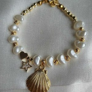 Vòng tay shell ngọc trai
